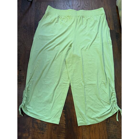 Cuddl Duds Flexwear Cropped Pants Capri with Side Cinch SIZE XL NWOT - Picture 4 of 5